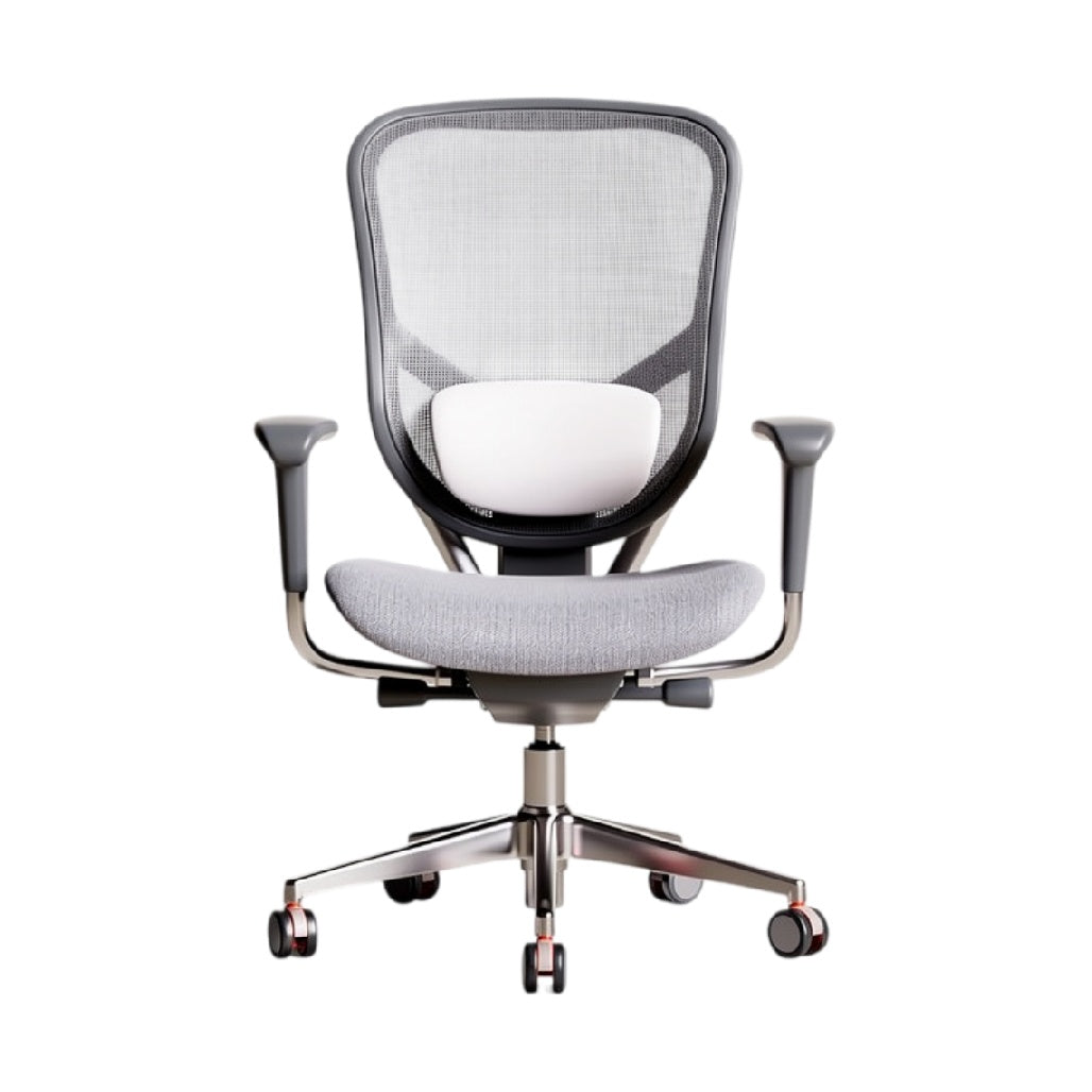 **Título técnico em português: 'Cadeira Ergonômica Esportiva com Apoio de Lumbar e Rodízios de Alta Mobilidade'**