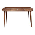 **Mesa de Escritório Moderna em Madeira com Gavetas**